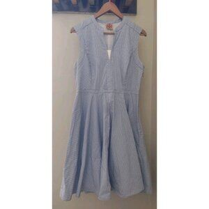 Tory Burch Blue Striped Dress